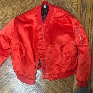 Red Bomber Jacket